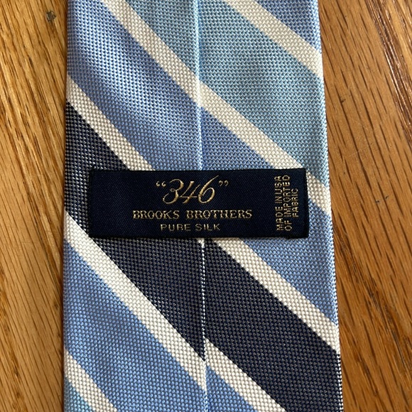 “346” Brooks Brothers Pure Silk Necktie Tie - Picture 3 of 8